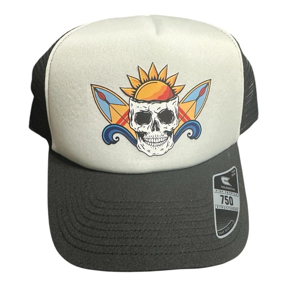 Men’s Colosseum Black Mesh Trucker Hat